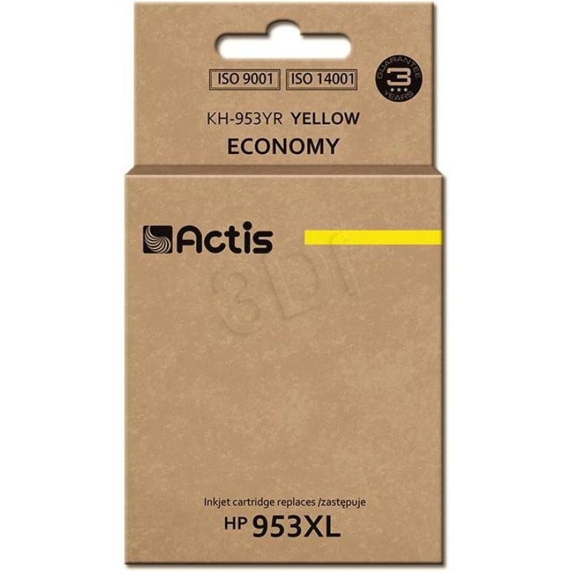 Actis KH-953YR ink (replacement for HP 953XL F6U18AE; Premium; 25 ml; yellow)