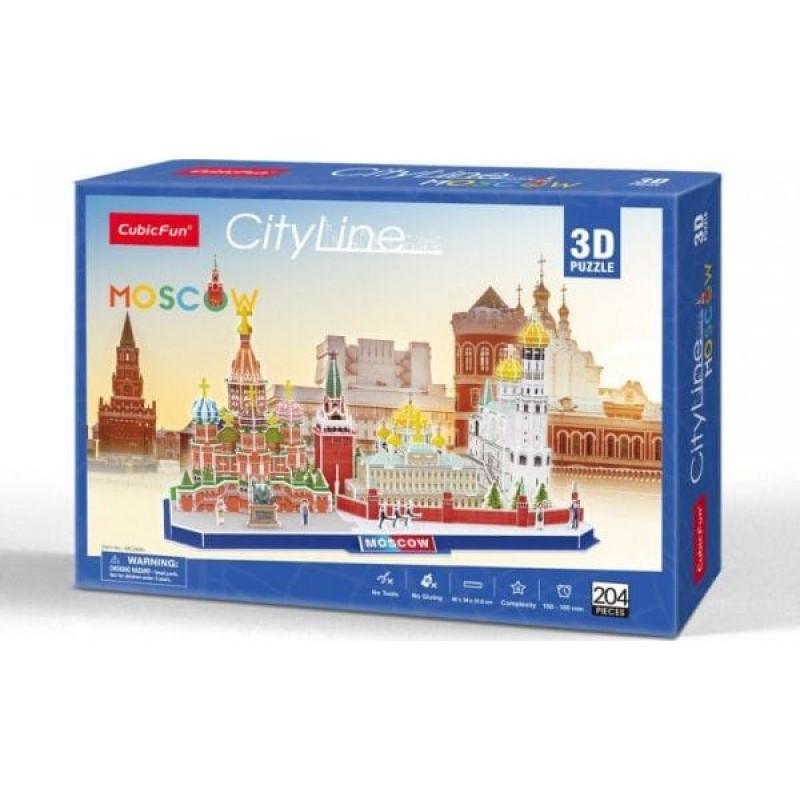 Dante Puzzle 3D City Line Moscow 204el 20266