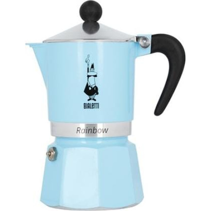 Bialetti Kawiarka Bialetti Bialetti RAINBOW 3 TZ (150 ML) JASNO NIEBIESKA