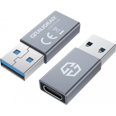 Graugear Adapter USB Graugear USB-C - USB Srebrny  (G-AD-CTA-10G)