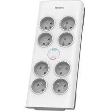 Philips Listwa zasilająca Philips SPN przeciwprzepięciowa 8 gniazd 2 m biała (1_784107)