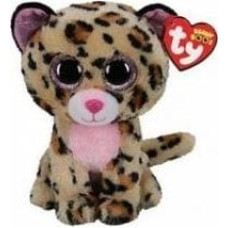 TY Beanie Boos Livvie - różowy leopard 24 cm