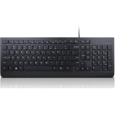 Lenovo Klawiatura Lenovo Lenovo Essential Wired Keyboard Wired via USB-A, Keyboard layout US Euro, Black