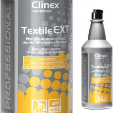 Clinex Płyn do maszynowego i ręcznego prania dywanów i tapicerki CLINEX Textile EXT 1L Płyn do maszynowego i ręcznego prania dywanów i tapicerki CLINEX Textile EXT 1L