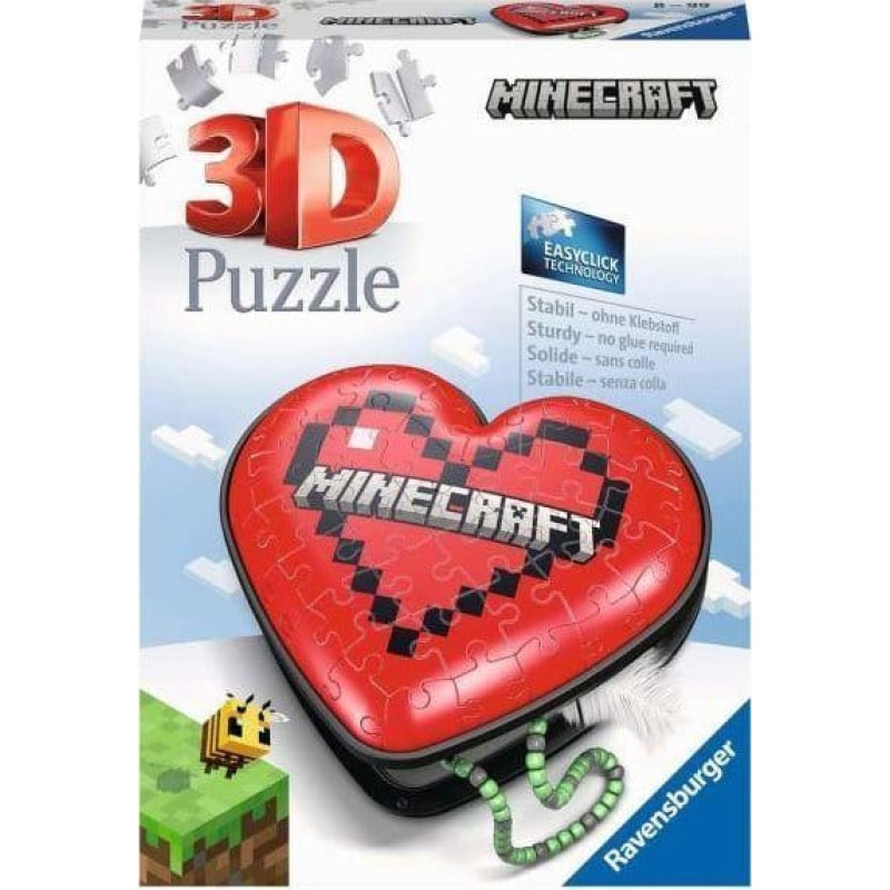 Ravensburger Puzzle 3D 54el Serce Minecraft 112852 Ravensburger