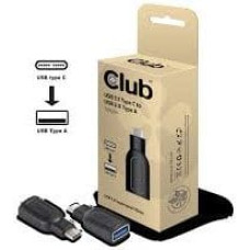 Club 3D Adapter USB Club 3D USB-C - USB Czarny  (CAA-1521)