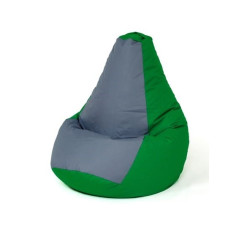 Go Gift Sako bag pouffe Pear green-grey XXL 140 x 100 cm