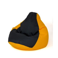 Go Gift Sako bag pouffe Pear yellow-black XXL 140 x 100 cm