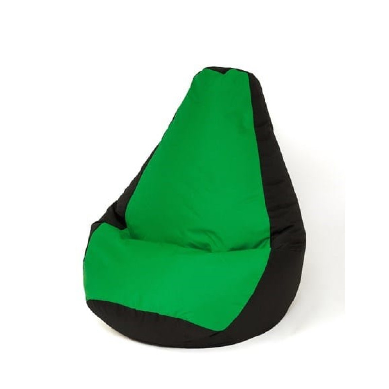 Go Gift Sako bag pouffe Pear black and green L 105 x 80 cm