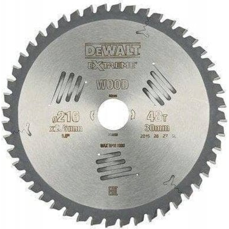 Dewalt Tarcza pilarska 216x30x2.6mm 48z WZ -5° EX.uniw.SZ