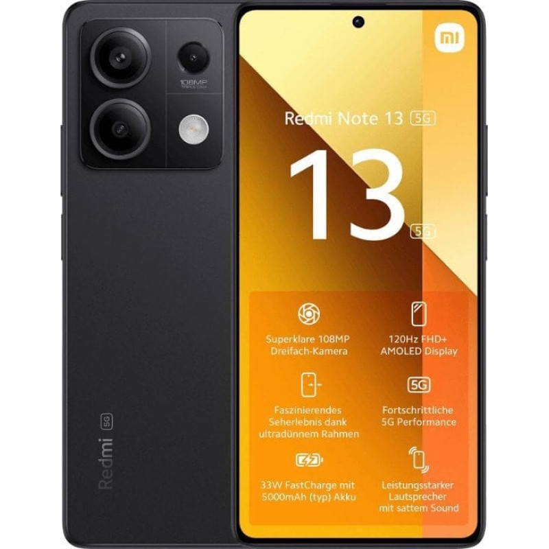 Xiaomi Smartfon Xiaomi Xiaomi Redmi Note 13 Graphite Black 6.67 