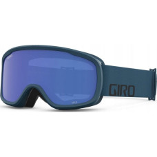 Giro Gogle zimowe GIRO CRUZ BLACK & HARBOR BLUE WORDMARK (Szyba lustrzana kolorowa GREY COBALT 15% S3) (NEW 2023/2024)