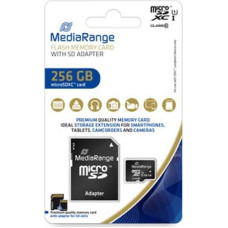 Mediarange Karta MediaRange MEMORY MICRO SDXC 256GB UHS-1/W/ADAPTER MR946 MEDIARANGE