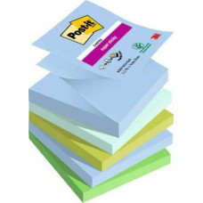 Post-It 3M Bloczek samoprzylepny POST-IT® Super sticky Z-Notes (R330-5SS-OAS), 76x76mm, 5x90 kart.