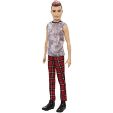 Mattel Lalka Barbie Mattel Fashionistas - Stylowy Ken, spodnie w czerwoną kratkę (DWK44/GVY29)