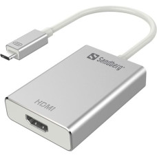 Sandberg Adapter USB Sandberg USB-C - HDMI Srebrny  (136-12)