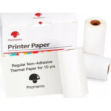 Phomemo Papier Biały Wkład Wkłady 3x Rolka 53mm Phomemo T02 M02 PRO M02S M03 M04S / Q22-RM10