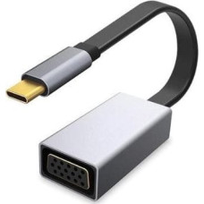 Platinet Adapter USB Platinet USB-C - VGA Srebrny  (PMMA9089)