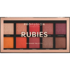 Profusion Profusion Rubies Eyeshadow Palette paleta 10 cieni do powiek