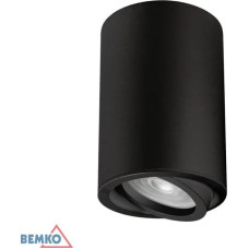 Bemko Lampa sufitowa Bemko Oprawa nasufitowa punktowa ULTER regulowana fi70 GU10 max.1x50W czarna C23-DLU-AR-GU10-150-BL