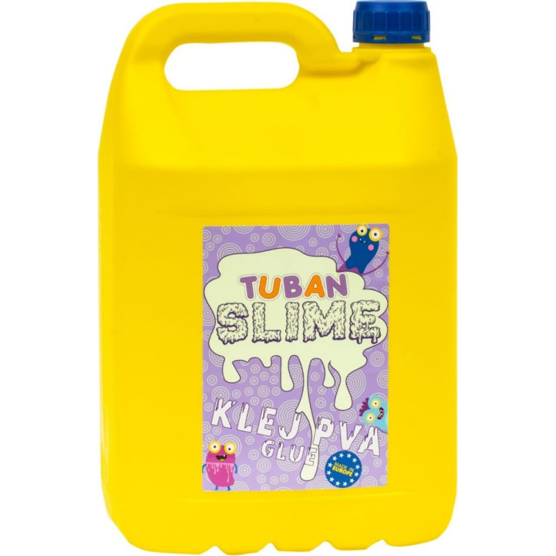 Tuban BEZBARWNY KLEJ PVA 5L AKTYWATOR 5L 2 BARWNIKI TUBAN SLIME