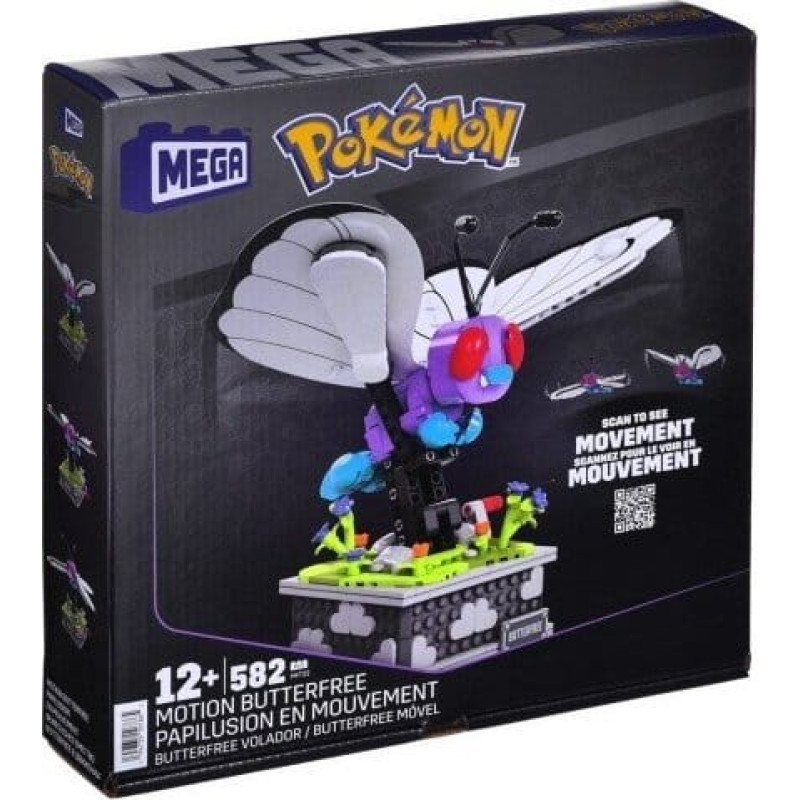 Mega MEGA Pokemon Motion Butterfree Kolekcjonerski Pokemon do zbudowania HKT22 MATTEL p4