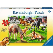 Ravensburger Puzzle 60el Szczęśliwe konie 051755 Ravensburger