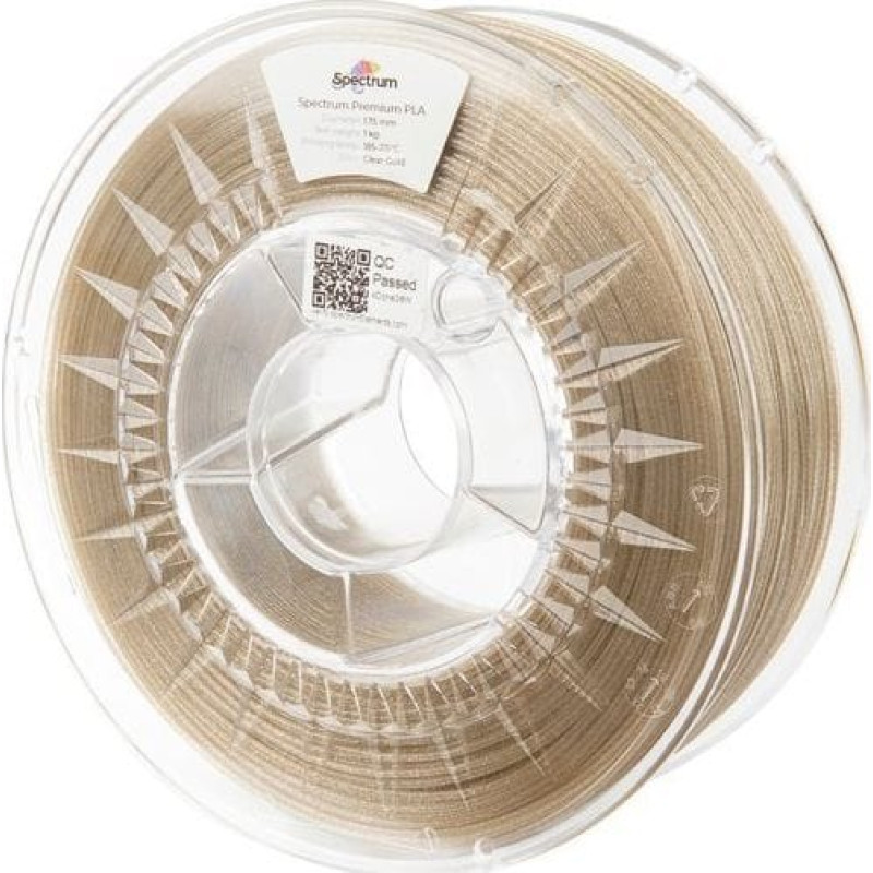 Spectrum Filament PLA Glitter 1,75mm Clear gold 1kg