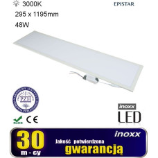 Nvox Panel led sufitowy 120x30 48w lampa slim kaseton 3000k ciepły