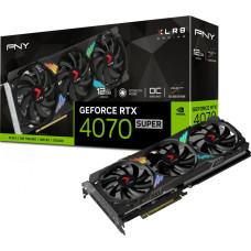 PNY Karta graficzna PNY GeForce RTX 4070 SUPER XLR8 Gaming Verto Epic-X RGB OC 12GB GDDR6X (VCG4070S12TFXXPB1-O)