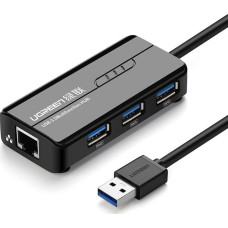 Ugreen HUB USB Ugreen 1x RJ-45  + 3x USB-A 3.0 (20265)