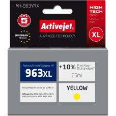 Activejet AH-963YRX ink for HP printers, Replacement HP 963XL 3JA29AE; Premium; 1760 pages; yellow