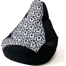 Go Gift Sako bag pouffe Pear print black-ball L 105 x 80 cm