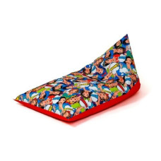 Go Gift Sako sack pouffe Mattress print-red XXL 160 x 80 cm