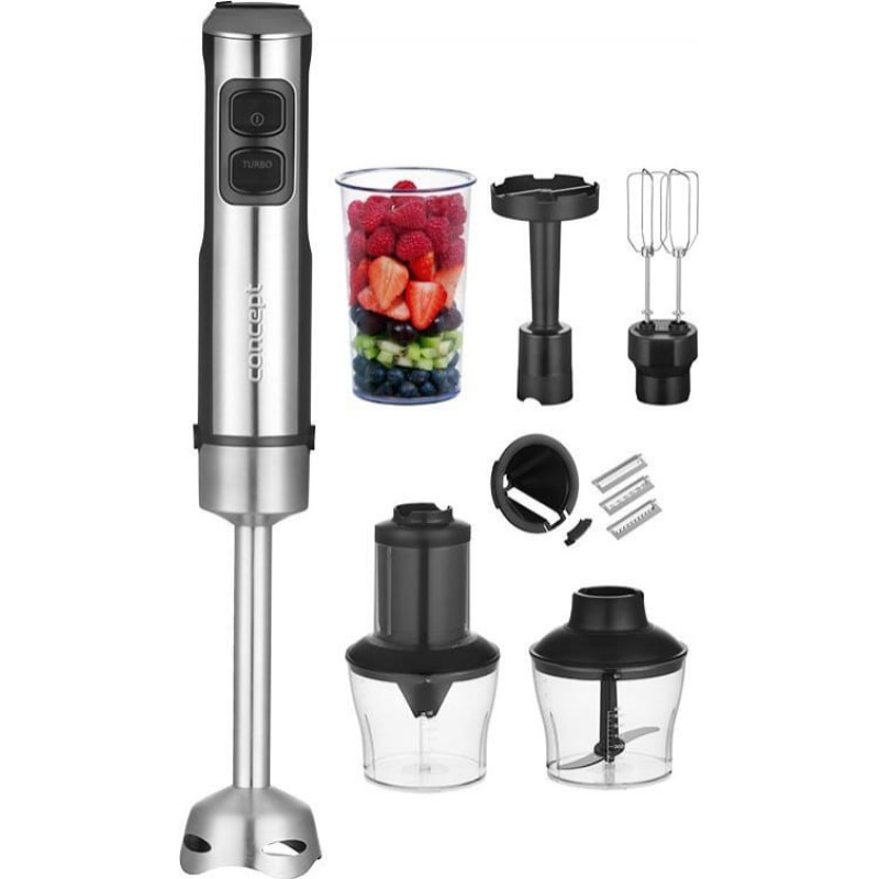 Concept Blender Concept Blender 1500 W z rozdrabniaczem, podwójną trzepaczką i spiralizerem TM5510