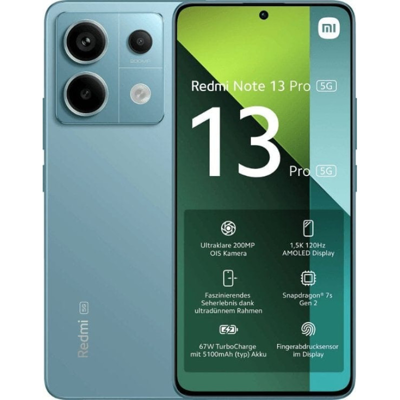 Xiaomi Smartfon Xiaomi Xiaomi Redmi Note 13 Pro Ocean Teal 6.67 