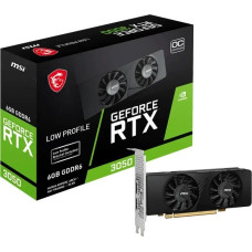 MSI Karta graficzna MSI MSI RTX3050 LP 6G OC 6GB GDDR6 HDMI DVI DP