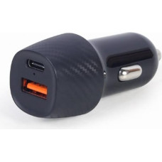 Gembird MOBILE CHARGER CAR USB QC3.0/USB-C TA-U2QC3-CAR-02 GEMBIRD