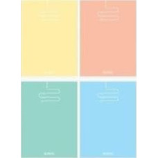 Herlitz Zeszyt B5/96K kratka Pastel Color (5szt)