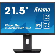 Iiyama ProLite XUB2292HSU-B6 (55 cm (22 Zoll), schwarz (matt), FullHD, IPS, AMD Free-Sync, 100Hz Panel)