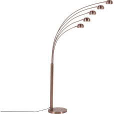 Beliani Lampa podłogowa Beliani Lampa podłogowa regulowana metalowa miedziana FLINDERS