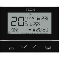 Tech Tech Sterownik ST-292V2 pokojowy bezprzewodowy dwustanowy (3 mm szkło) czarny ST292V2BK