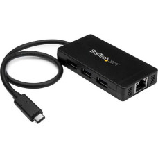 Startech HUB USB StarTech 1x RJ-45  + 3x USB-A 3.0 (HB30C3A1GE)