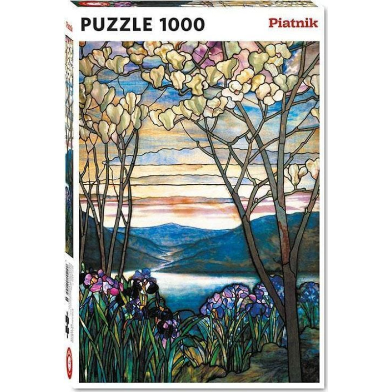 Piatnik Puzzle - 1000 Tiffany, Magnolie i Irysy PIATNIK