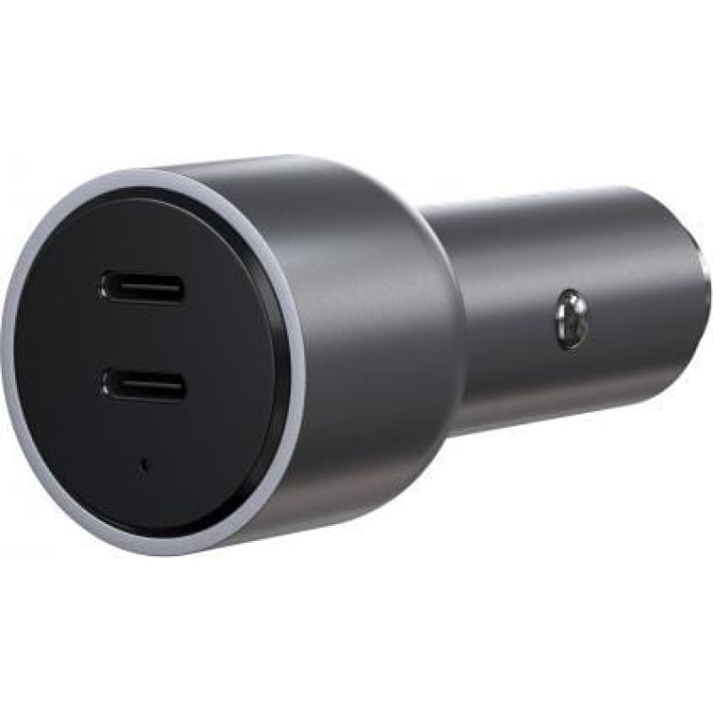 Satechi Ładowarka Satechi SATECHI 40W Dual USB-C PD Car Charger Space Gray