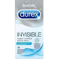 Durex Invisible Extra Thin super cienkie prezerwatywy 10szt