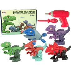 Leantoys Figurka LeanToys Zestaw dinozaurów do rozkręcania 5szt