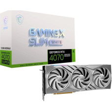 MSI Karta graficzna MSI GeForce RTX 4070 SUPER Gaming X Slim White 12GB GDDR6X