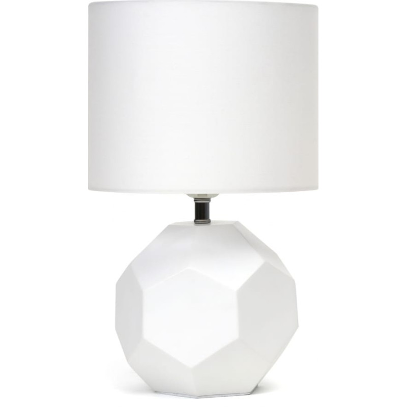 Platinet Lampa stołowa Platinet PLATINET TABLE LAMP E27 25W CERAMIC CUBIC BASE 1,5 M CABLE WHITE [45673]