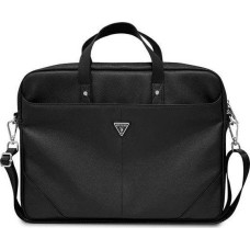 Guess Torba Guess GUCB15PSATLK 16 cali czarny/black Saffiano Hot Stamp Triangle Logo